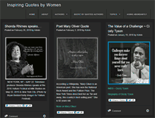 Tablet Screenshot of inspiringquotesbywomen.com